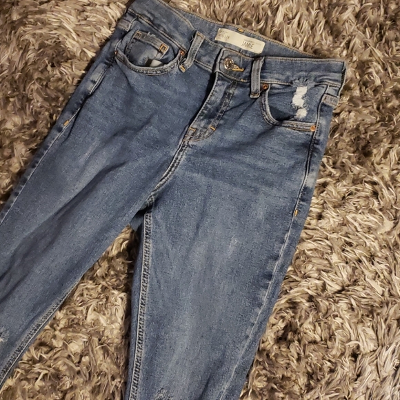 SALE⚡TOPSHOP MOTO JAMIE  DISTRESSED JEANSSZ 26P - Picture 2 of 10